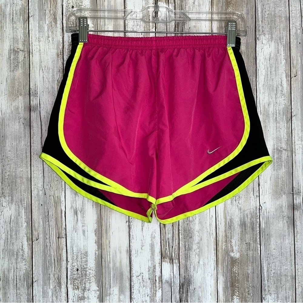 Nike Pink, Green, & Black Tempo Shorts